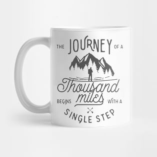 The Journey of a Thousand Miles - Hiking Mug